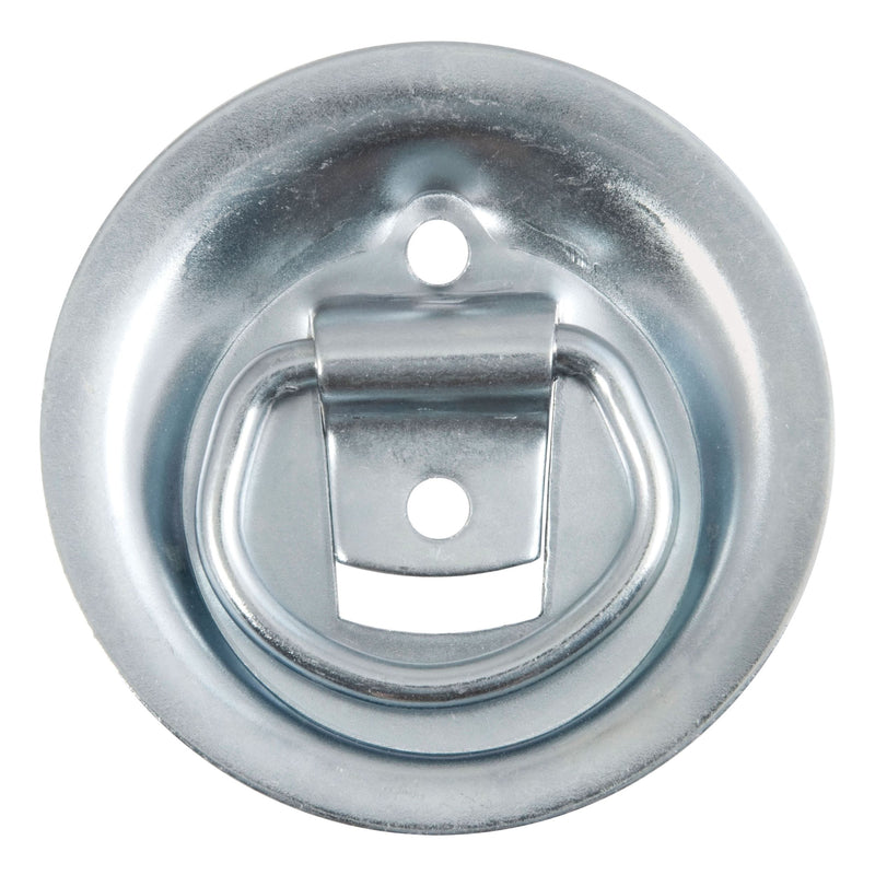 CURT 83710 1-1/8-in x 1-5/8-in Recessed Tie-Down Ring (1000-lb, Clear Zinc) I2
