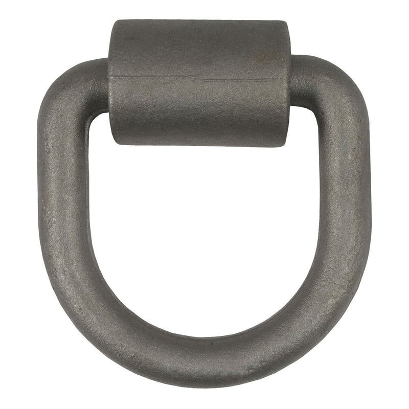 CURT 83750 3 x 3-in Weld-On Tie-Down D-Ring (6,100 lbs, Raw Steel) M6