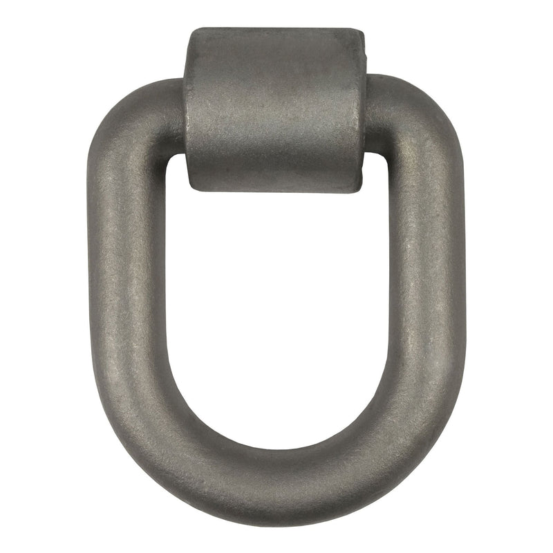 CURT 83780 3 x 4-in Weld-On Tie-Down D-Ring (15,587 lbs, Raw Steel) W4