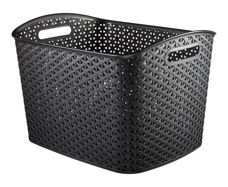 Curver My Style Extra Large Woven Storage Basket, Black O0