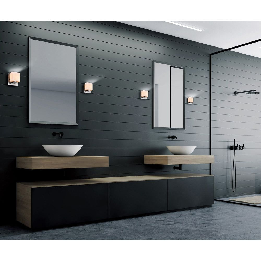 CWI Lighting Cristini 1-Light Nickel Bathroom Sconce
