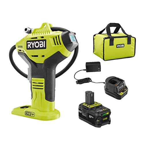 Cordless High Pressure Inflator with Digital Gauge & 18V Lithium-Ion Battery, Portable Tire & Sports Equipment Pump N7