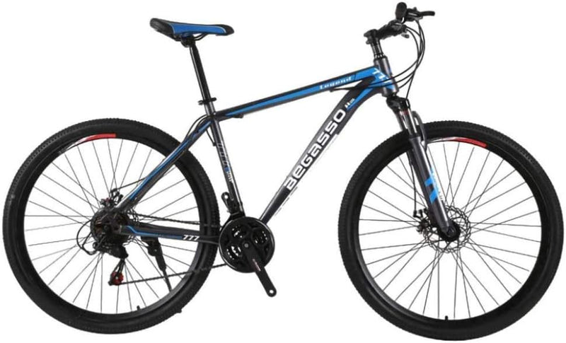 21-Speed Men's Mountain Bike Double Disc Brake 29 Inches All-Terrain City Bikes Adults Only Outdoor Cycling Hard Tail Front Suspension,C Q3