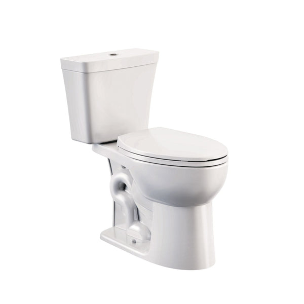 Danze 2-Piece Elongated Toilet Bowl with Soft Close, White, 3.8/4.8-L P4