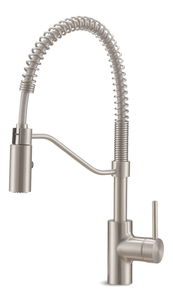 Danze Jasper Single Handle Pull Down Kitchen Faucet, Stainless Steel O7