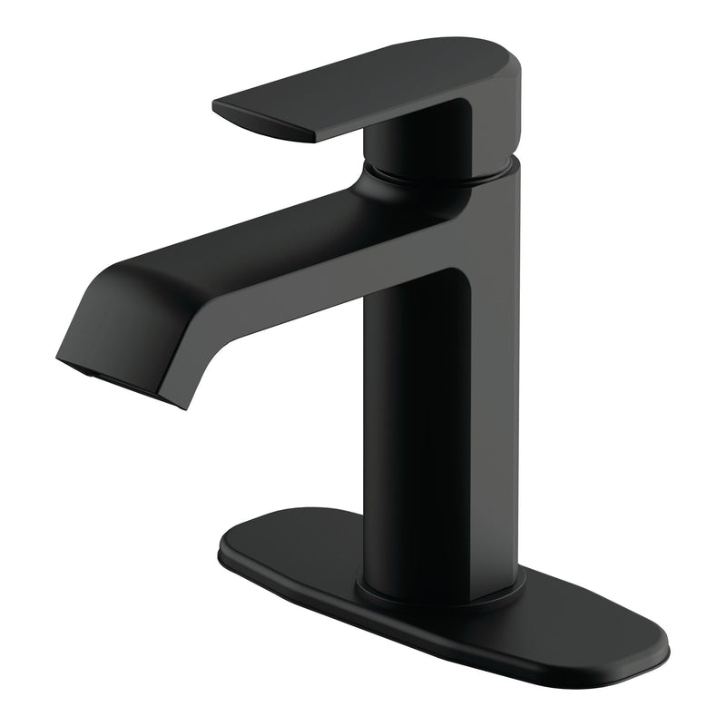 Danze Karter 1-Handle Lavatory/Bathroom Sink Faucet, Lead-Free, Matte Black E7