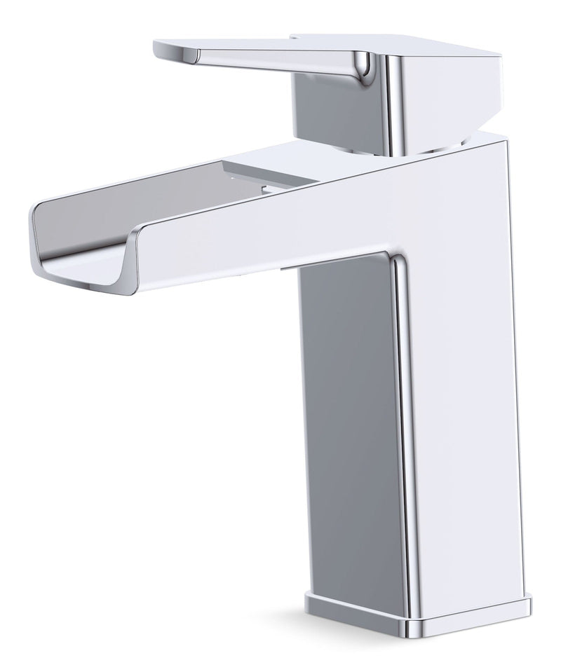 Danze Reeve Single Handle Single Hole 4-in Centerset Bathroom Sink Faucet with Pop-up Drain, Chrome E2