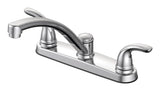 Danze Renovate Double Handle Kitchen Faucet, Chrome