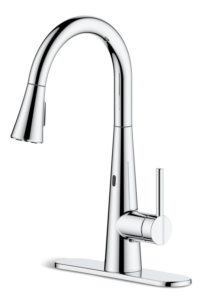 Danze Tronus Dual-Sensor 1-Handle Pull Down Sprayhead Kitchen Faucet, Various Finishes V8