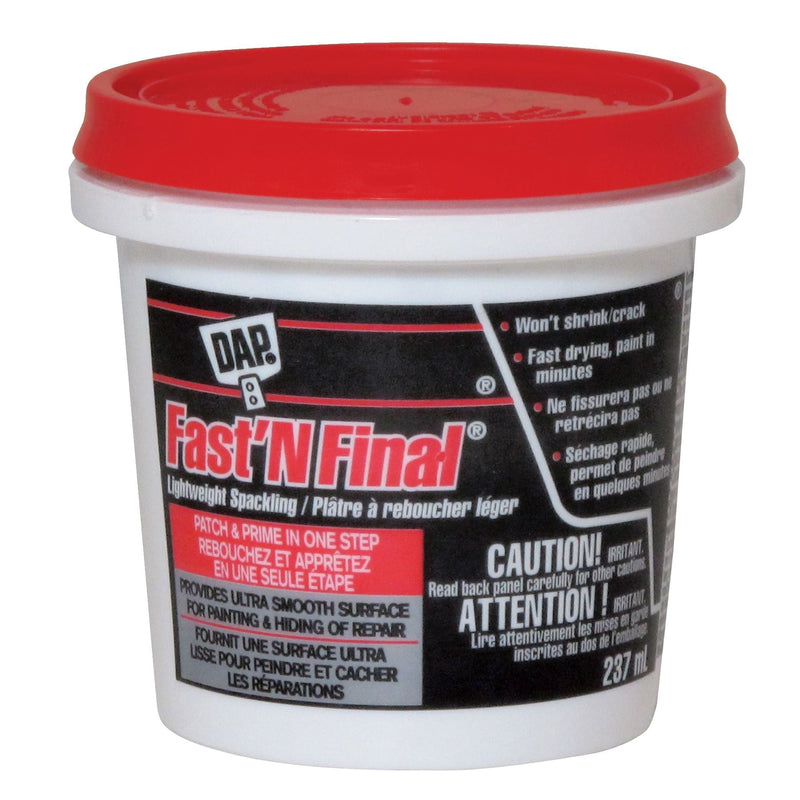 DAP Fast N' Final Lightweight Spackling, 237-mL P8