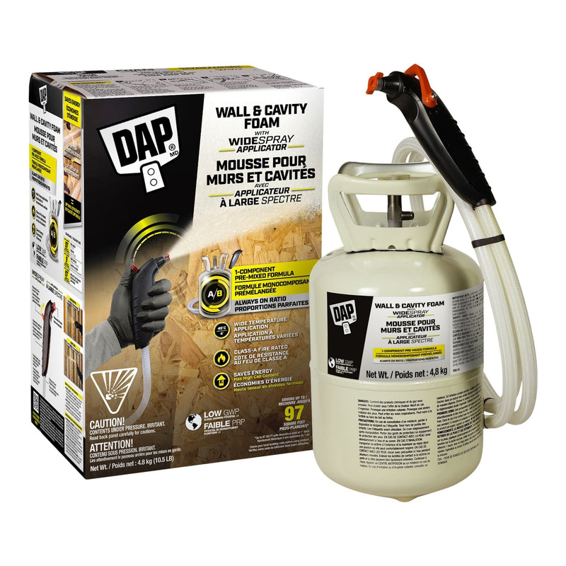 DAP Wall and Cavity 1-Component Foam with Wide Spray, 10.4-lb Z6