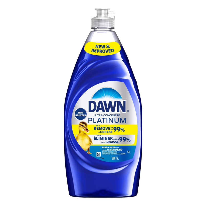 Dawn Platinum Liquid Dish Detergent, Refreshing Rain, 896-mL G4