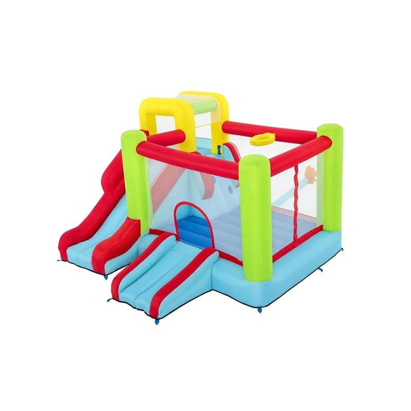 10' Inflatable Bounce House Park with Basketball and Slide. 126 N8