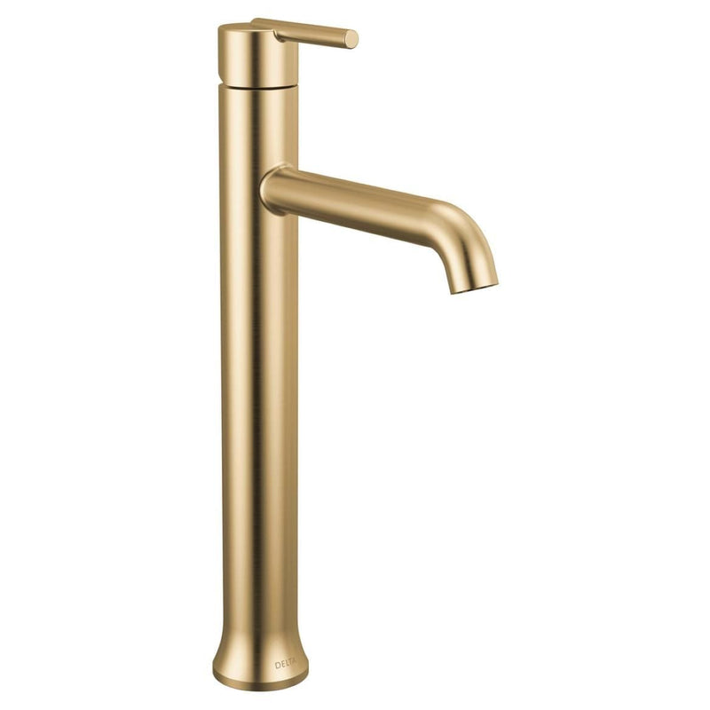 Delta 1-Handle Vessel Lavatory Faucet, Champagne Bronze H8