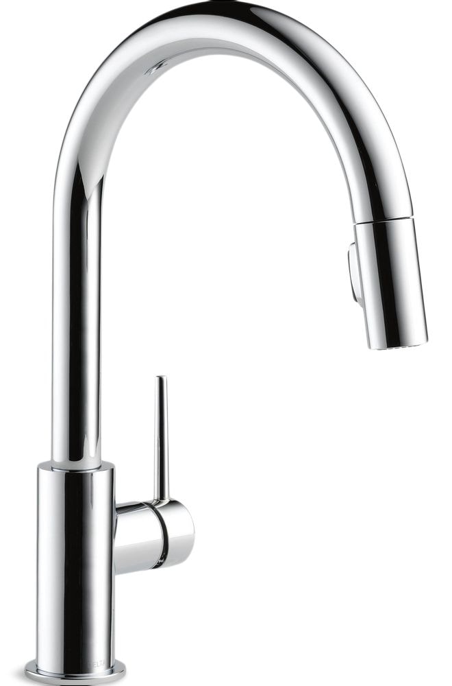 Delta Faucet Trinsic Single Handle High Arc Pull Down Sprayer Kitchen Faucet, Assorted Finishes