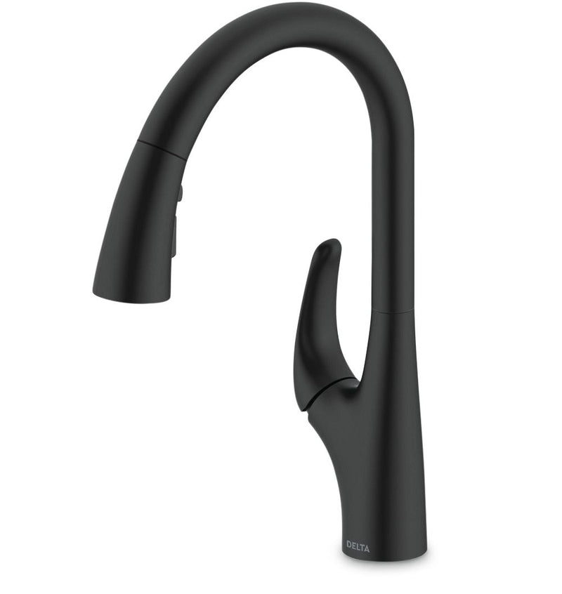 Delta Seabourne Pull-Down Kitchen Faucet, Matte Black N1