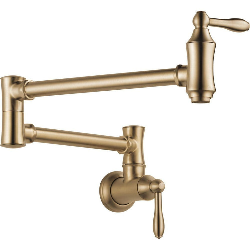 Delta Trad Pot Filler Faucet, Wall Mount E4
