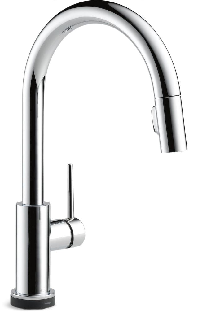 Delta Trinsic Faucet Single Handle High Arc Pull Down Kitchen Faucet P9