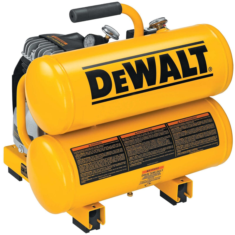 DEWALT 4-Gallon Twin Stack Air Compressor, 125 PSI T3