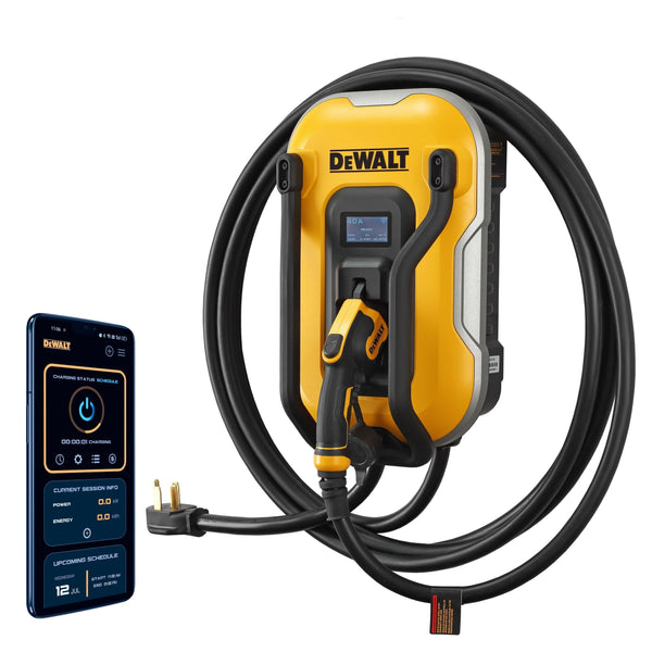 DeWalt 40A Wi-Fi Level 2 NEMA 14-50 J1772 EV Charger F4