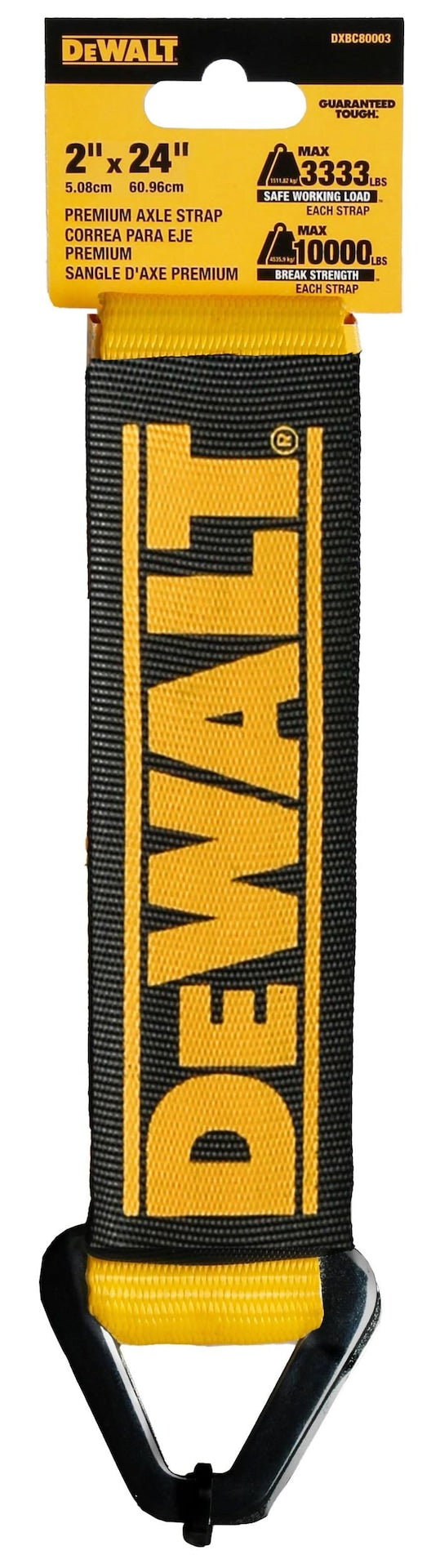 DEWALT DXBC80003 10,000-lb Break Strength Premium Axle Strap, 2 x 36-in