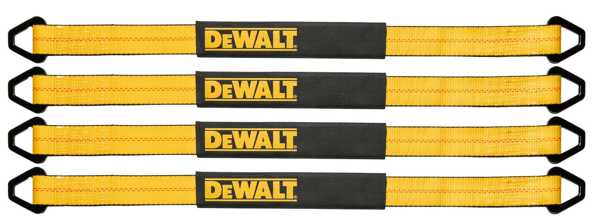 DEWALT DXBC80005 Premium Axle Strap Kit, 12000-lb Break Strength, 4-pk