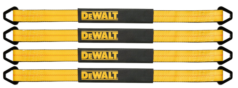 DEWALT DXBC80005 Premium Axle Strap Kit, 12000-lb Break Strength, 4-pk T4