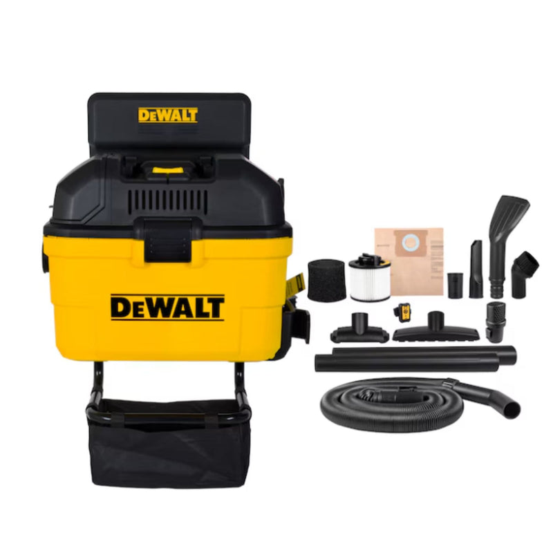 Dewalt DXV06G Wall-Mount Wet/Dry Vacuum with 5 Peak Horsepower Motor, 23-L J0