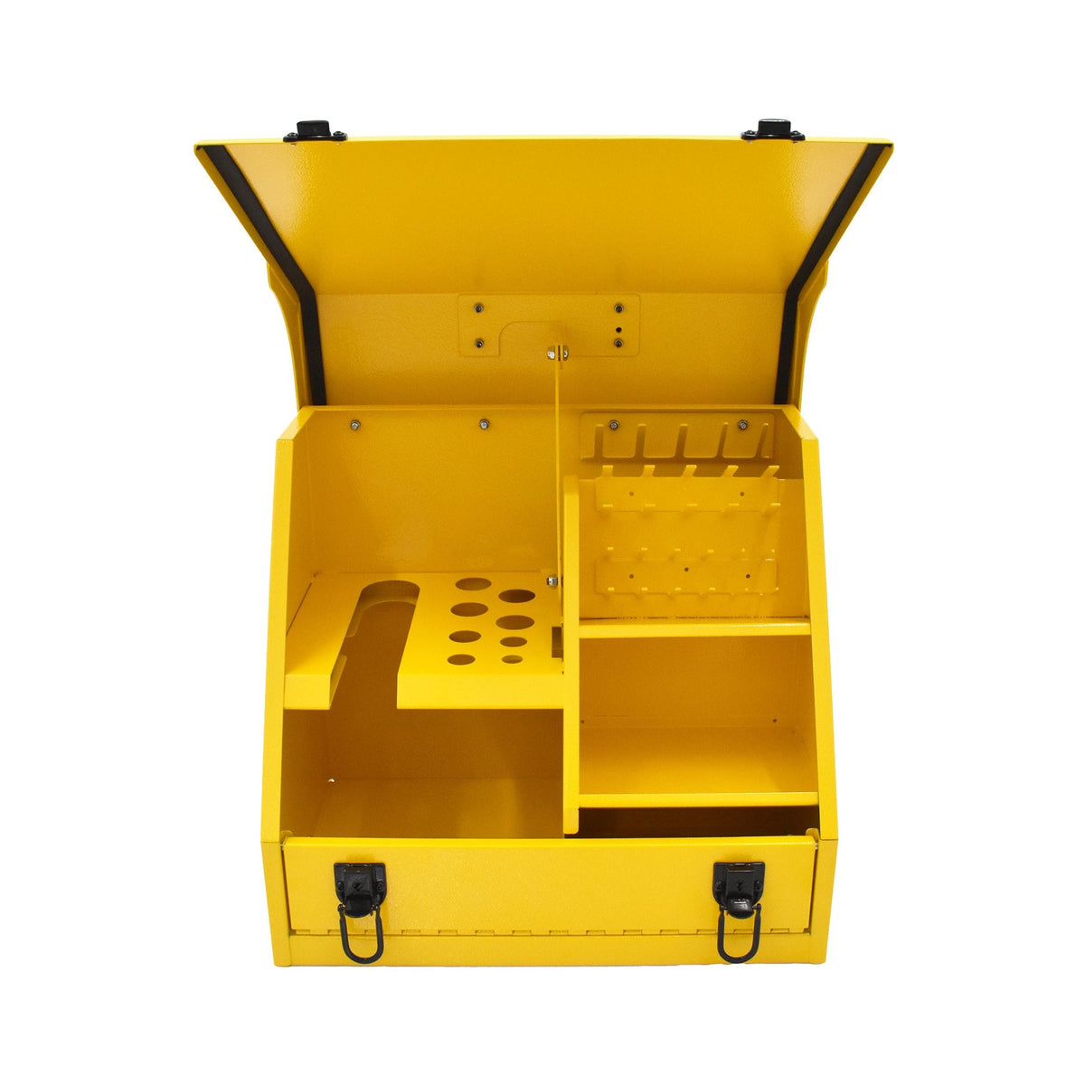 DEWALT Handheld Steel Shop Tool Box with Lid & Handle, Yellow, 15-in
