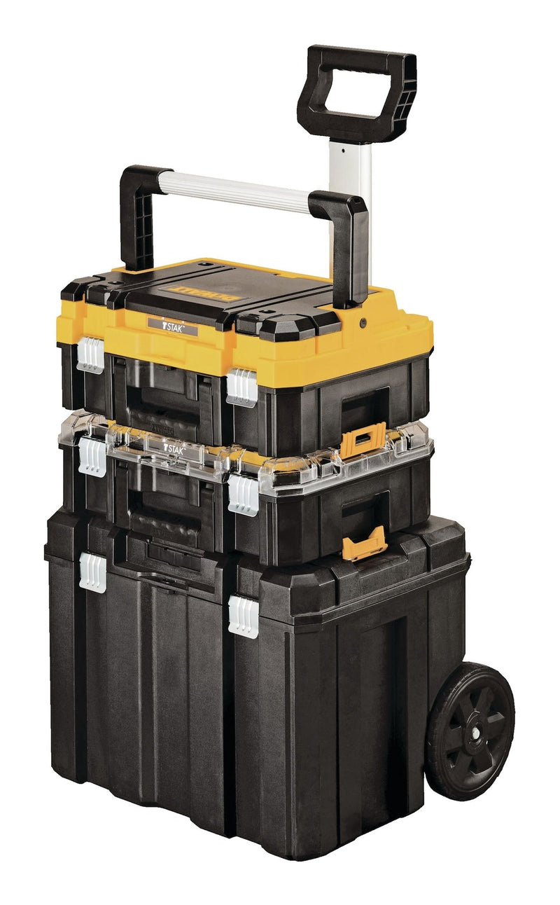 DEWALT TSTAKModular Portable Tower Toolbox/Tool Storage System with Wheels & Lids, 20x17x27-in, 3-pc Q0
