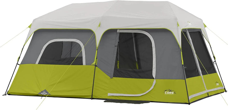 Core 9 Person Instant Cabin Tent - 14' x 9', Green (40008) S6