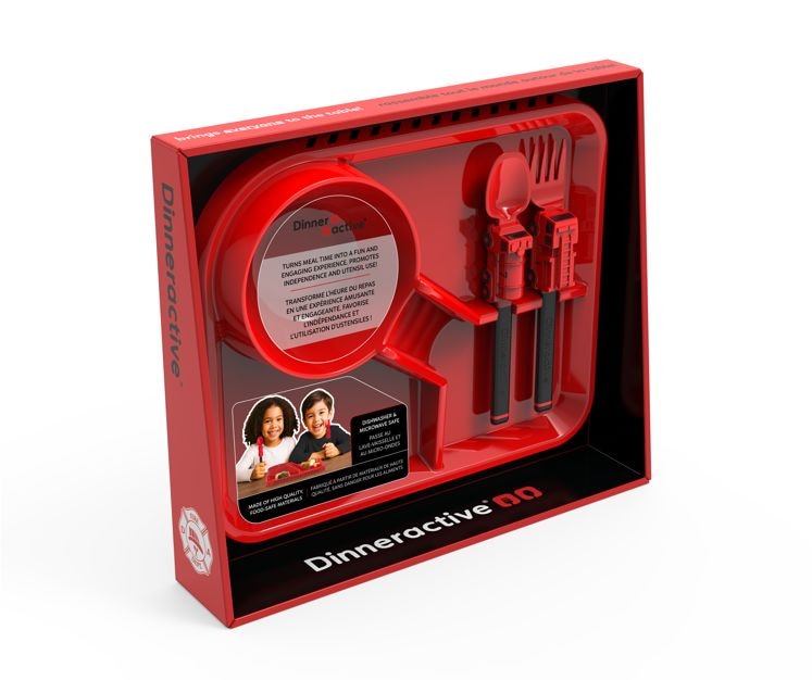 Dinneractive Danawares Firefighter Theme Plastic Meal Tray Set, 3-pc O0