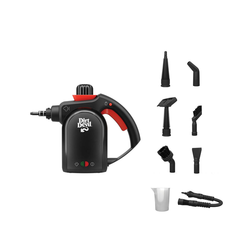 Dirt Devil Handheld Portable Steam Cleaner, Multi-surface, 7-in-1 Specialized Attachment Kit B9
