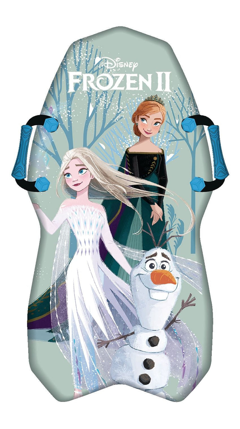 Disney Frozen 2 Kids' 1-Person Lightweight Foam Winter Snow Sled/Toboggan with Handles P1