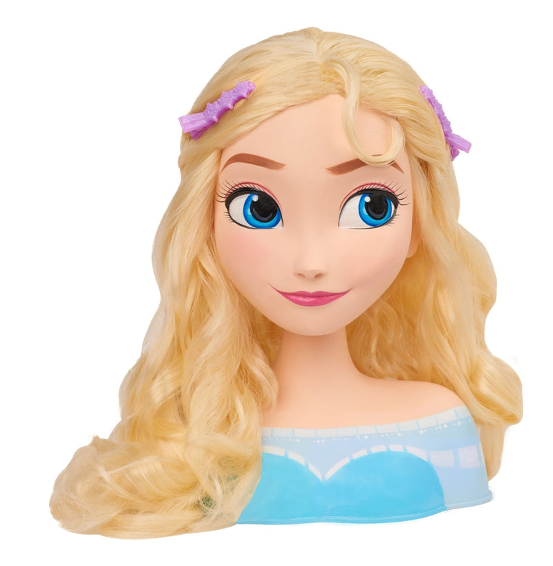 Disney Frozen Elsa Styling Head Toy with 14 Accessories for Hair Styling and Braiding, Ages 3+ I7
