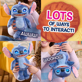 Disney Lilo and Stitch Feature Interactive Plush, 11-in