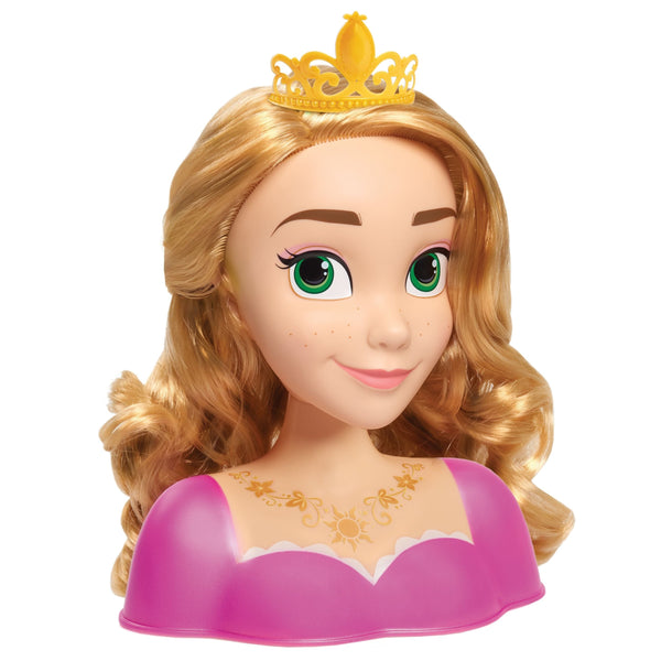Disney Princess Deluxe Hair Styling Head Toy with 14 Accessories, Assorted, Ages 3+ P8