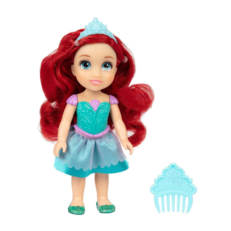 Disney Princess Petite 6-in Dolls, Assorted Styles, Ages 3+ D9
