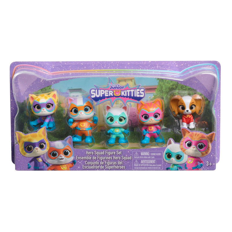 Disney SuperKitties Collectible Hero Squad Figure Set, 5-pc T6