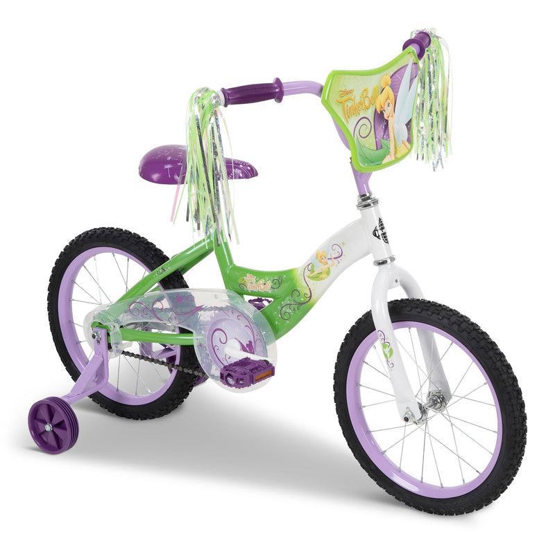 Disney Tinkerbell Kids' Bike, 16-in Wheel, White/Green C0