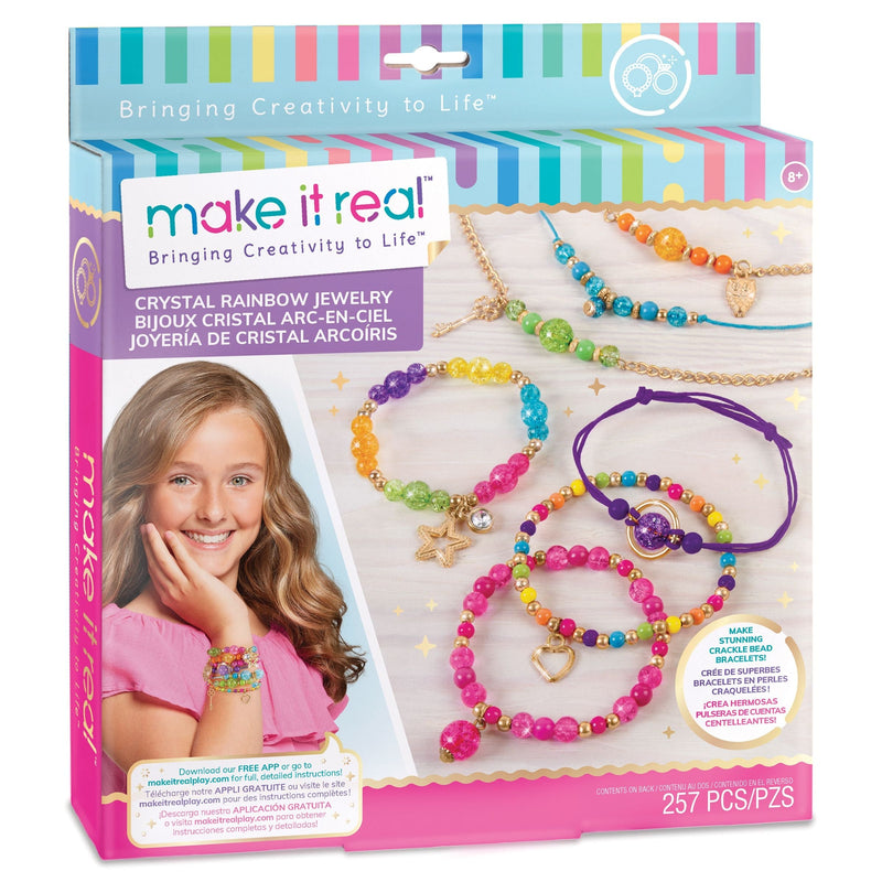DIY Customizable Friendship Bracelete & Charms, Multi-Coloured, 257-pk, for Arts & Crafts/Birthday Favour Z6