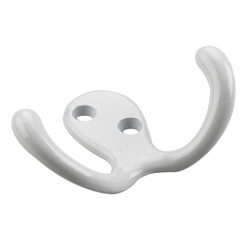 Double Wardrobe Hook, White, 4pk J7