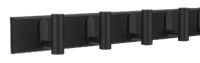 Dowel 4 Hook Rack, Black T5