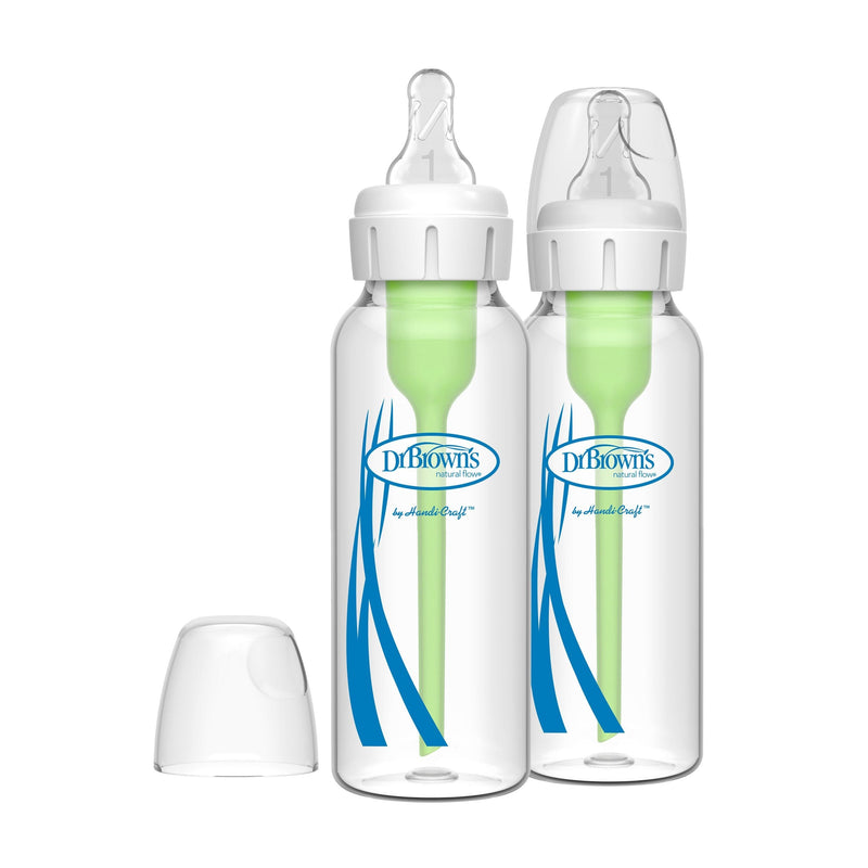 Dr. B's + Glass Narrow Bottles, 8-oz, 2-pk R0