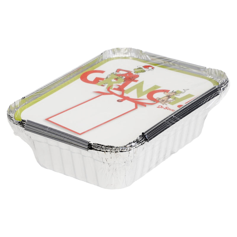 Dr. Seuss Grinch Aluminum Containers with Lids, 5-pk E3