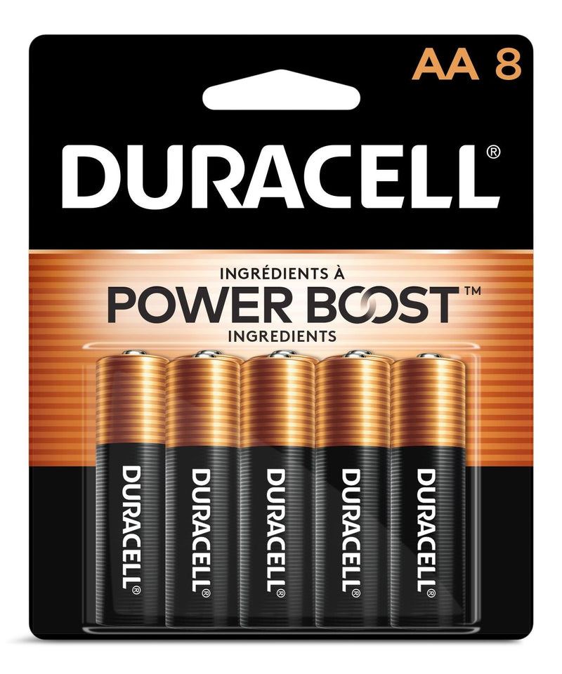 Duracell Coppertop AA Alkaline Batteries, All Purpose, 8-pk R0