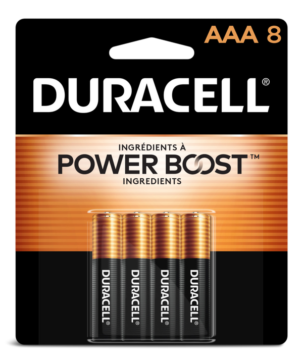 Duracell Coppertop AAA Alkaline Batteries, All Purpose, 8-pk V0