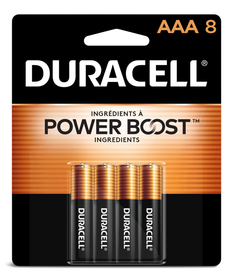 Duracell Coppertop AAA Alkaline Batteries, All Purpose, 8-pk V0