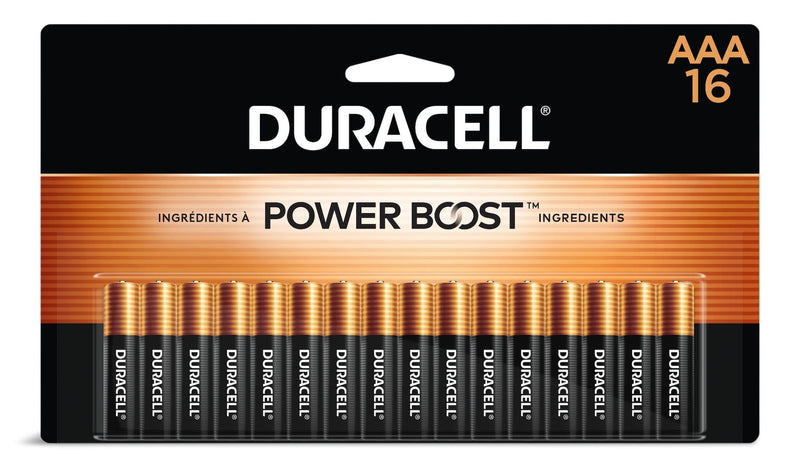 Duracell Coppertop AAA Batteries, Alkaline,16-pk O3