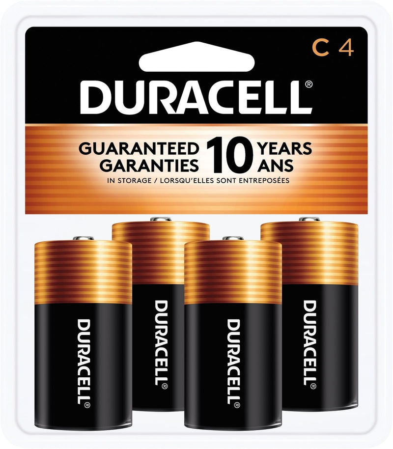 Duracell Coppertop C Alkaline Batteries, All Purpose, 4-pk N7